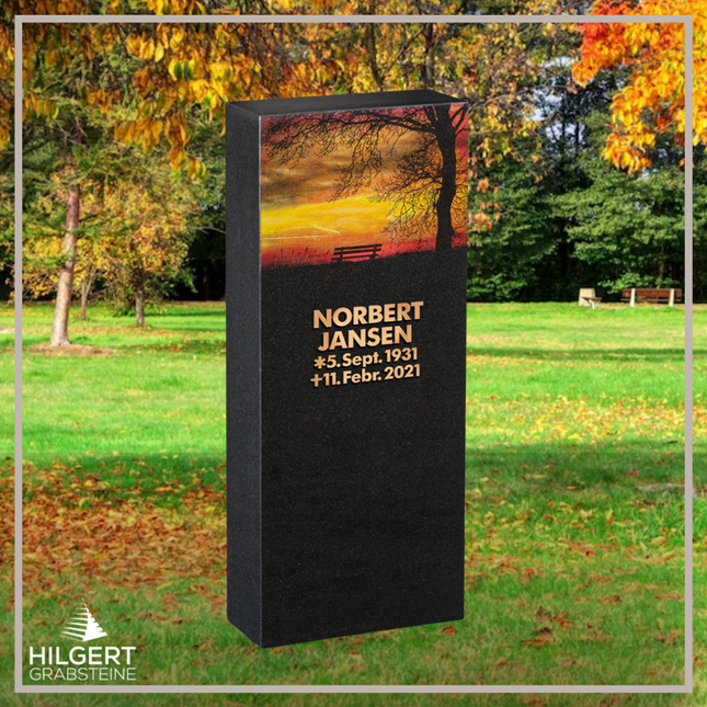 HO-HA-FR06 | Hilgert Grabsteine | Stehender Grabstein aus Naturstein