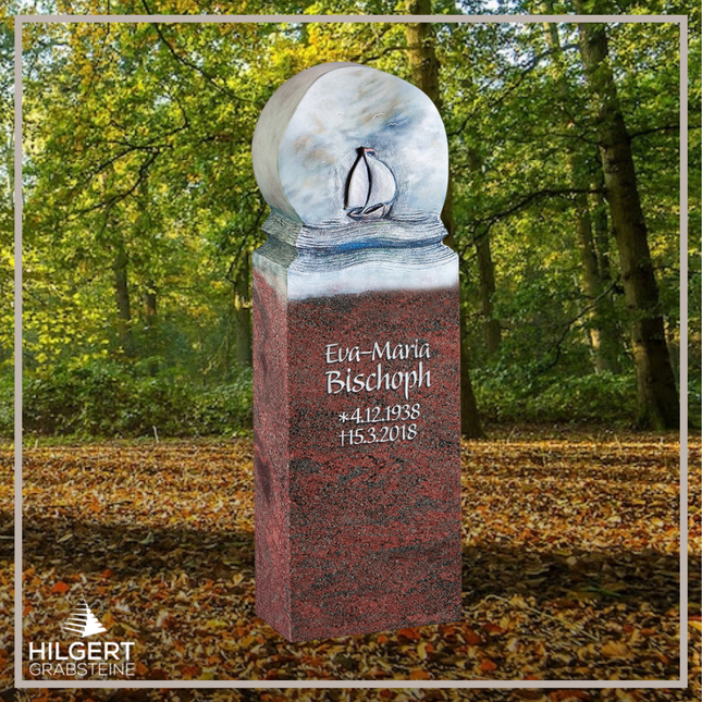 HO-HA-S03 | Hilgert Grabsteine | Stehender Grabstein aus Naturstein