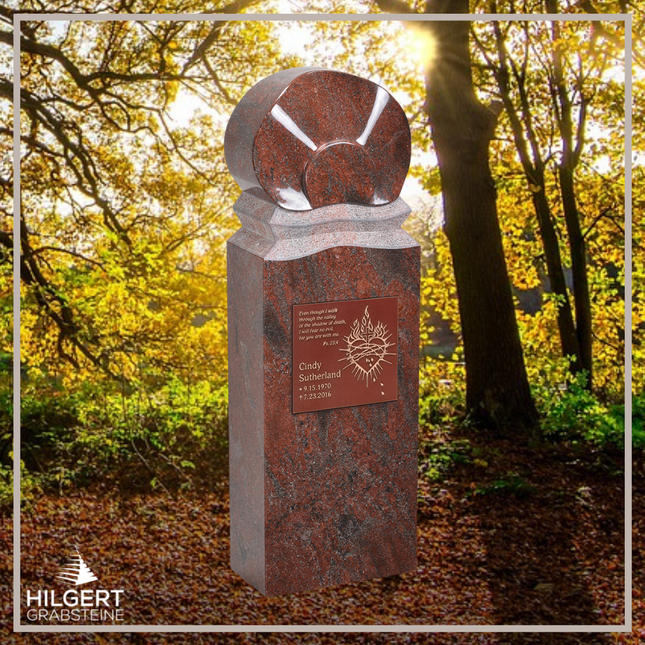 HO-HA-S03 | Hilgert Grabsteine | Stehender Grabstein aus Naturstein