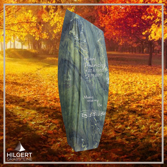 HO-HA-S09 | Hilgert Grabsteine | Stehender Grabstein aus Naturstein