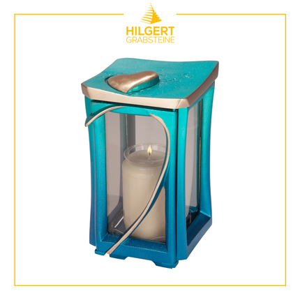 LA-PL-57170-metallicgrün-türkis | Laterne | Hilgert Grabsteine