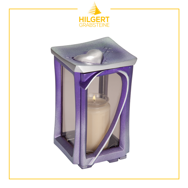 LA-PL-57170-violettsilber | Laterne | Hilgert Grabsteine