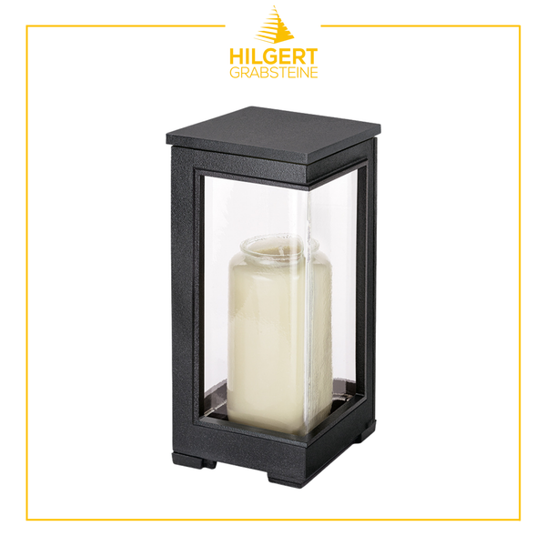 LA-ST-40378-alu-schw | Grablaterne | Hilgert Grabsteine