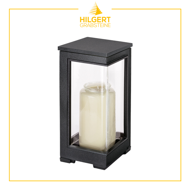 LA-ST-40378-alu-schw | Grablaterne | Hilgert Grabsteine