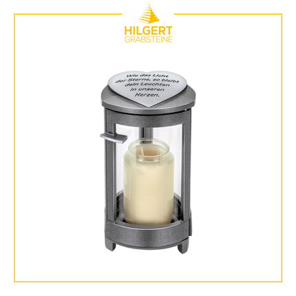 LA-ST-40403-alu-wiesener | Grablaterne | Hilgert Grabsteine