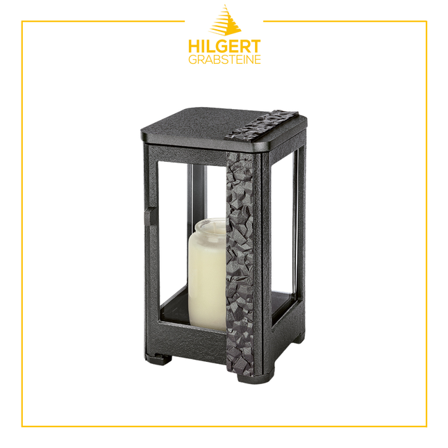 LA-ST-42450-alu-schw | Grablaterne | Hilgert Grabsteine
