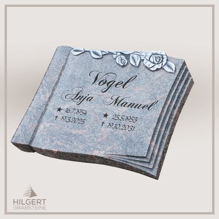 LI-DA-SSCHR13R1 | Hilgert Grabsteine | Liegestein aus Granit