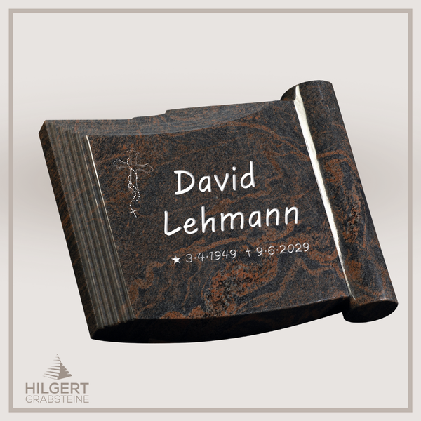 LI-GR-LP33 | Hilgert Grabsteine | Liegestein aus Granit