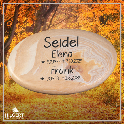 LI-GR-LP47 | Hilgert Grabsteine | Liegestein aus Granit