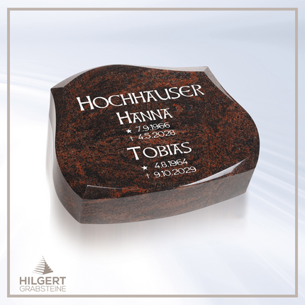 LI-HA-LP18 | Hilgert Grabsteine | Liegestein aus Granit