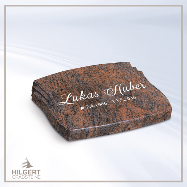 LI-HA-LP47 | Hilgert Grabsteine | Liegestein aus Granit