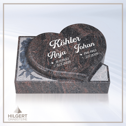 LI-HA-LP50 | Hilgert Grabsteine | Liegestein aus Granit