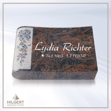 LI-HA-LP59 | Hilgert Grabsteine | Liegestein aus Granit