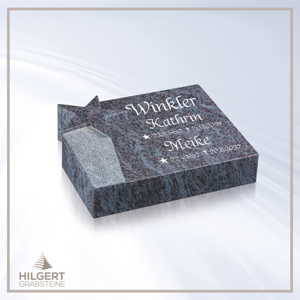 LI-HA-LP80 | Hilgert Grabsteine | Liegestein aus Granit