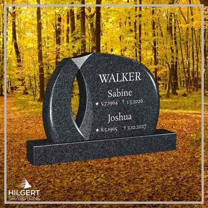 BR-LI-C125 | Hilgert Grabsteine | Stehender Grabstein aus Granit