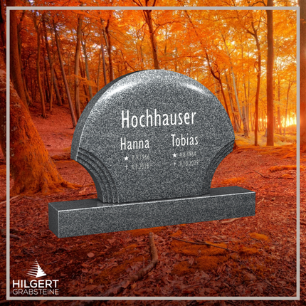BR-LI-E010 | Hilgert Grabsteine | Stehender Grabstein aus Granit