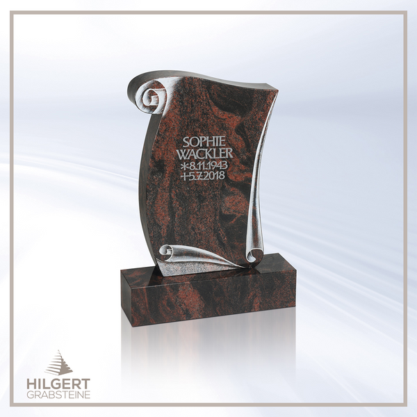 HO-HA-R01 | Hilgert Grabsteine | Stehender Grabstein aus Naturstein