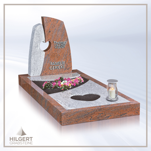 UR-HA-RG02 | Hilgert Grabsteine | Urnengrabstein aus Granit