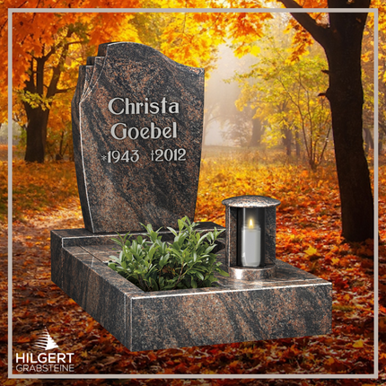 UR-LI-UA002 | Hilgert Grabsteine | Urnengrabstein aus Granit