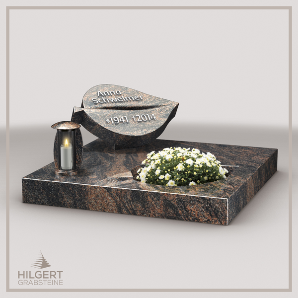 UR-LI-UA012 | Hilgert Grabsteine | Urnengrabstein aus Granit