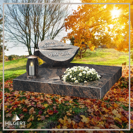 UR-LI-UA012 | Hilgert Grabsteine | Urnengrabstein aus Granit