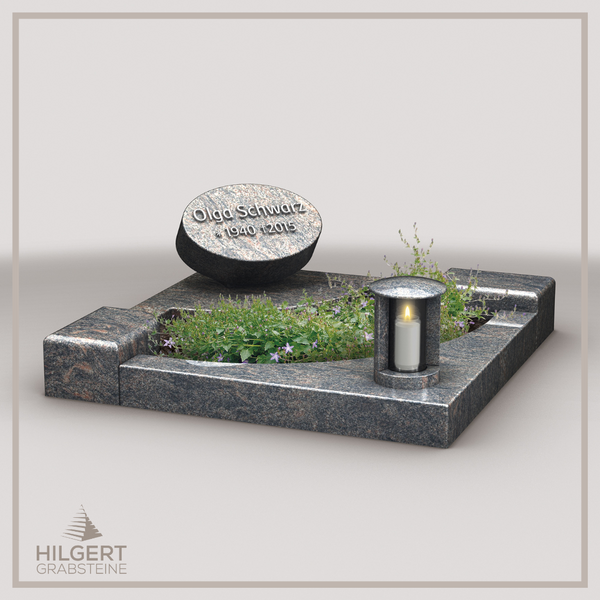 UR-LI-UA018 | Hilgert Grabsteine | Urnengrabstein aus Granit