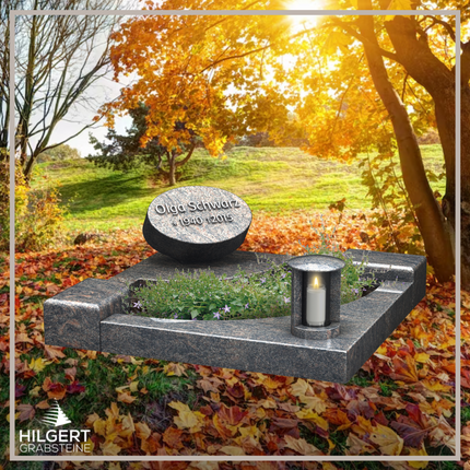UR-LI-UA018 | Hilgert Grabsteine | Urnengrabstein aus Granit
