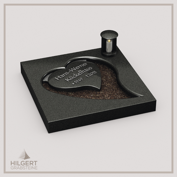 UR-LI-UA025 | Hilgert Grabsteine | Urnengrabstein aus Granit