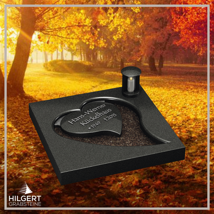 UR-LI-UA025 | Hilgert Grabsteine | Urnengrabstein aus Granit