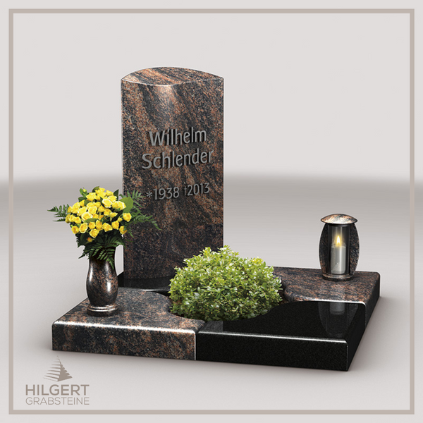 UR-LI-UA044 | Hilgert Grabsteine | Urnengrabstein aus Granit