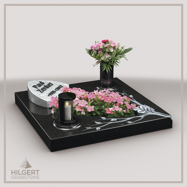 UR-LI-UA046 | Hilgert Grabsteine | Urnengrabstein aus Granit