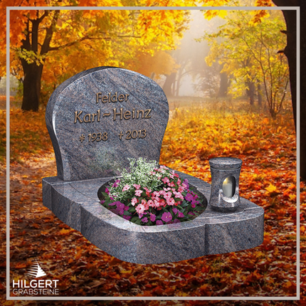 UR-LI-UA055 | Hilgert Grabsteine | Urnengrabstein aus Granit