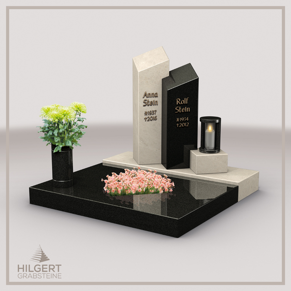 UR-LI-UA095 | Hilgert Grabsteine | Urnengrabstein aus Granit