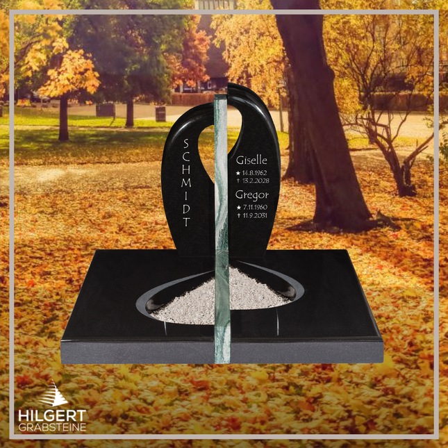 UR-DA-109-14 | Hilgert Grabsteine | Urnengrabstein aus Granit