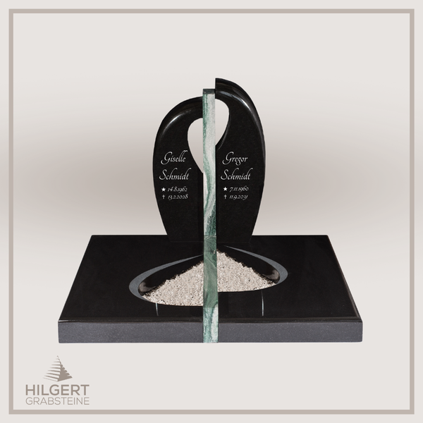 UR-DA-109-14 | Hilgert Grabsteine | Urnengrabstein aus Granit