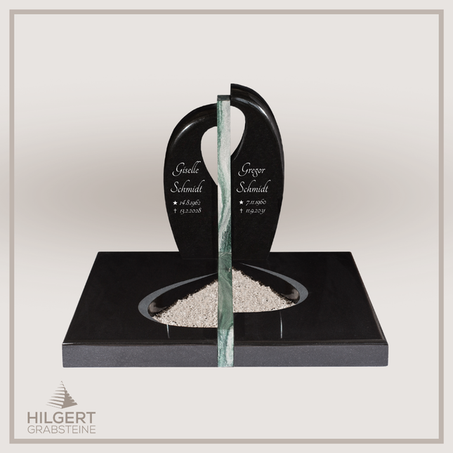 UR-DA-109-14 | Hilgert Grabsteine | Urnengrabstein aus Granit