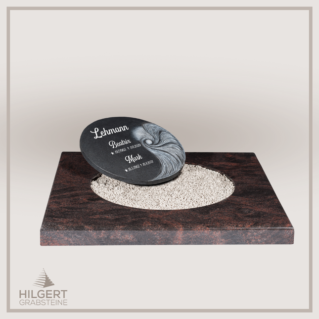 UR-DA-114-14 | Hilgert Grabsteine | Urnengrabstein aus Granit