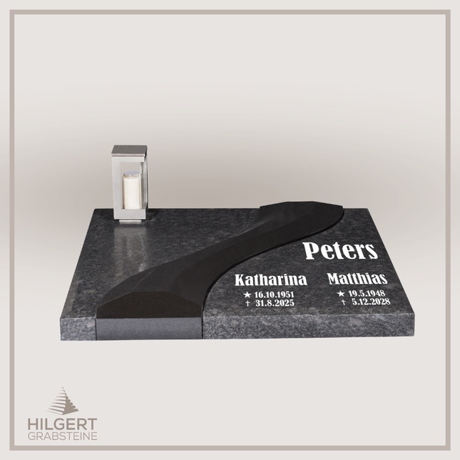 UR-DA-117-14 | Hilgert Grabsteine | Urnengrabstein aus Granit