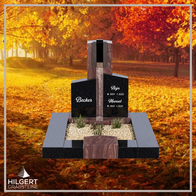 UR-DA-222-19 | Hilgert Grabsteine | Urnengrabstein aus Granit