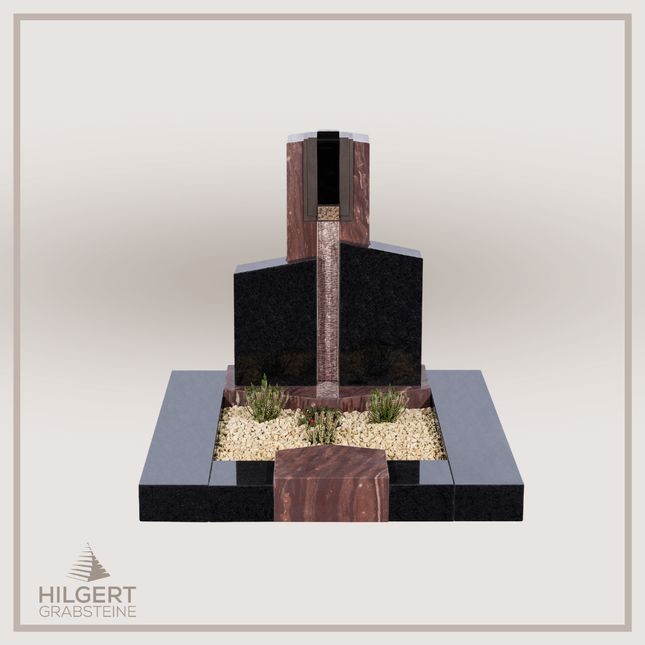UR-DA-222-19 | Hilgert Grabsteine | Urnengrabstein aus Granit