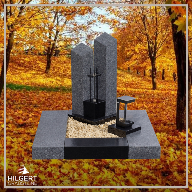 UR-DA-225-19 | Hilgert Grabsteine | Urnengrabstein aus Granit