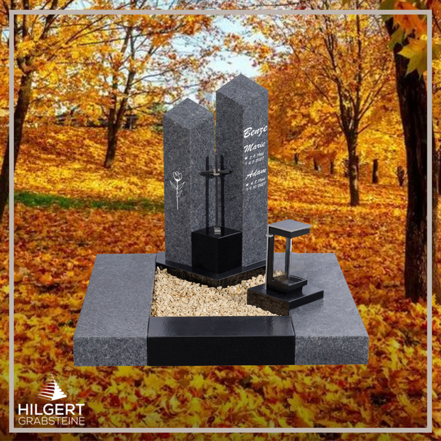 UR-DA-225-19 | Hilgert Grabsteine | Urnengrabstein aus Granit