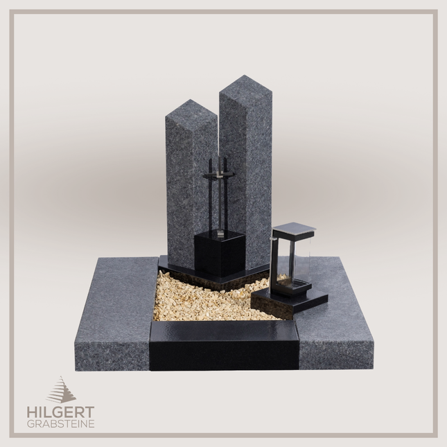 UR-DA-225-19 | Hilgert Grabsteine | Urnengrabstein aus Granit