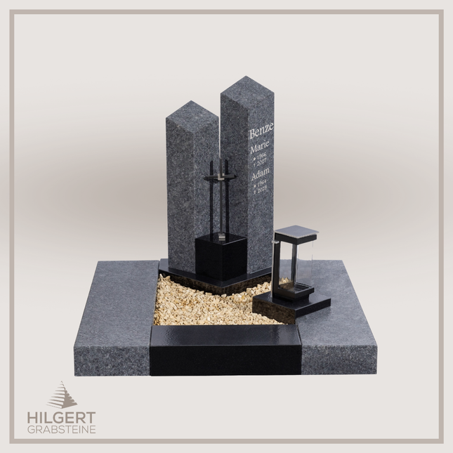 UR-DA-225-19 | Hilgert Grabsteine | Urnengrabstein aus Granit