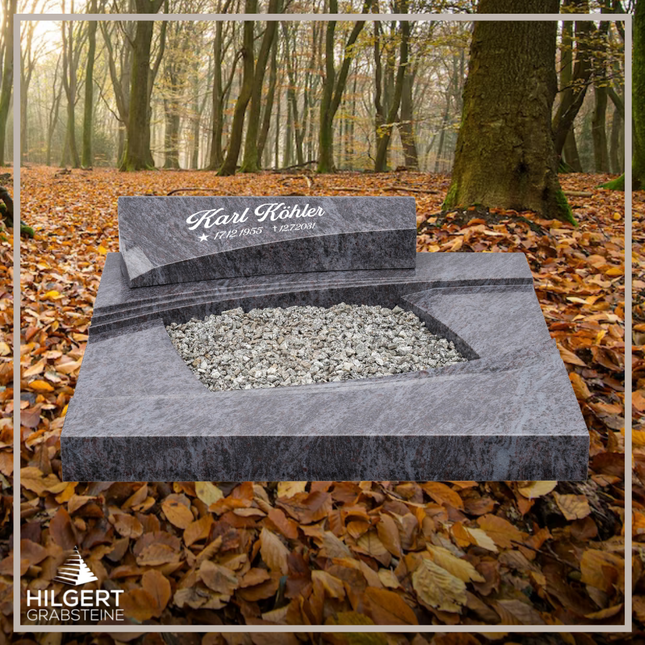 UR-DA-226-19 | Hilgert Grabsteine | Urnengrabstein aus Granit