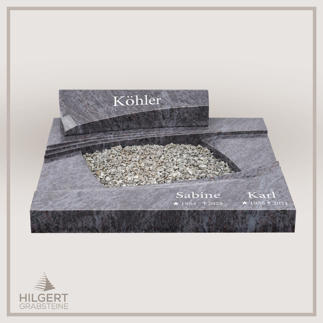 UR-DA-226-19 | Hilgert Grabsteine | Urnengrabstein aus Granit