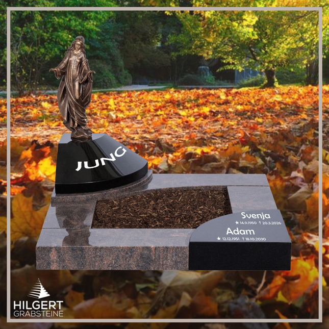 UR-DA-227-19 | Hilgert Grabsteine | Urnengrabstein aus Granit