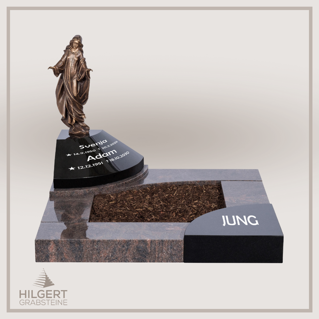 UR-DA-227-19 | Hilgert Grabsteine | Urnengrabstein aus Granit