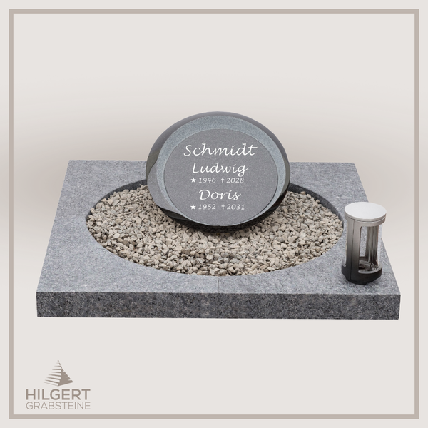 UR-DA-228-19 | Hilgert Grabsteine | Urnengrabstein aus Granit