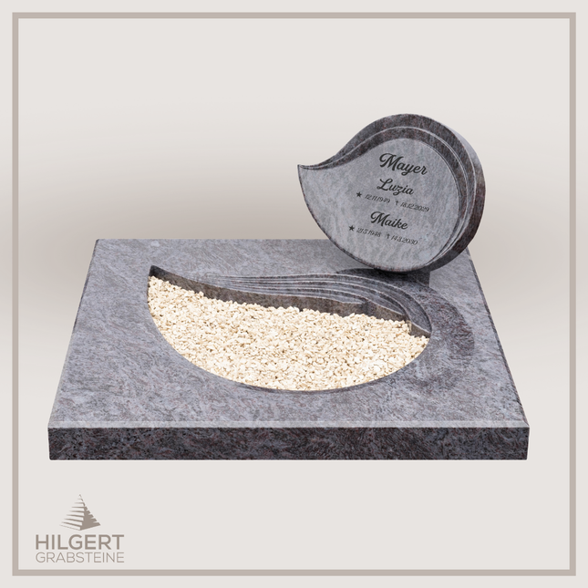 UR-DA-229-19 | Hilgert Grabsteine | Urnengrabstein aus Granit